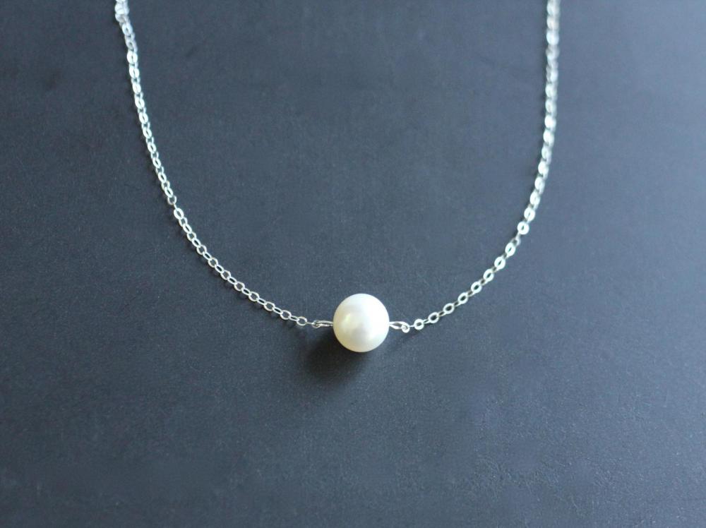 Freshwater Pearl Necklace Sterling Silver