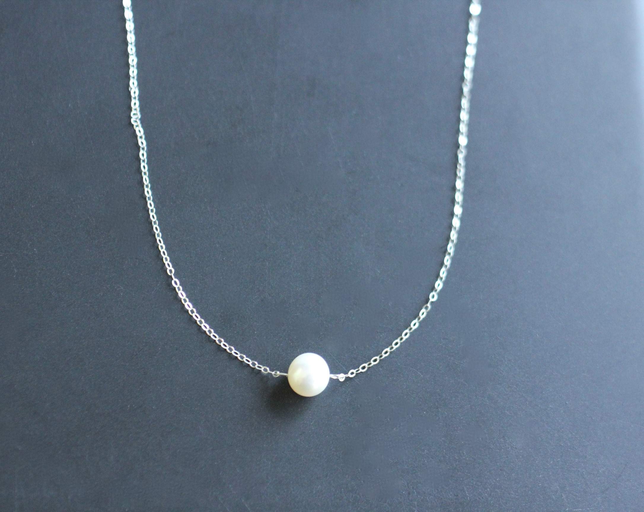 Freshwater Pearl Necklace Sterling Silver on Luulla